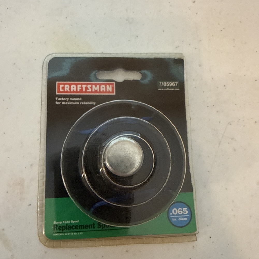 NIB Craftsman Replacement Bump Feed Spool with Round Nylon Line .065" 85967